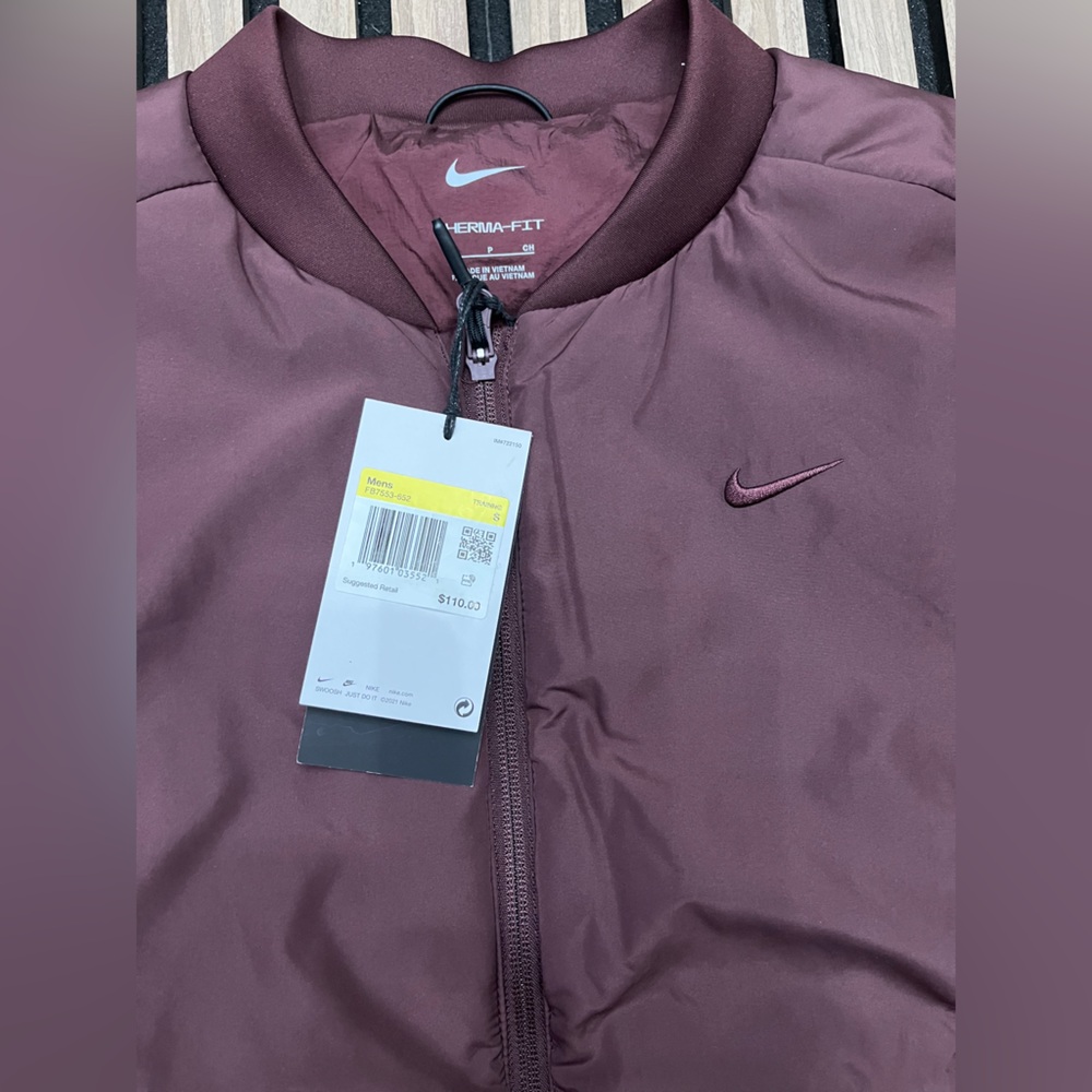 Nike Therma-FIT Unlimited Training Vest FB7553-652 Burgundy NWT Mens Size S - Picture 2 of 3